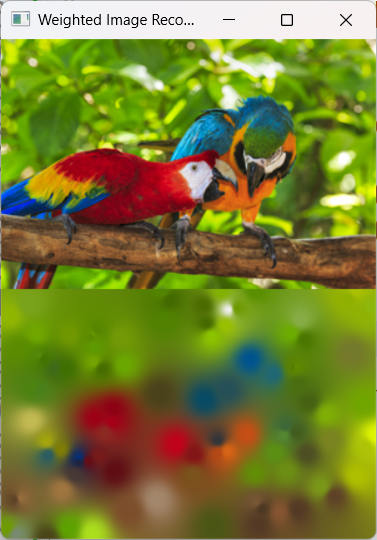 Image reconstruction with 100 initial points