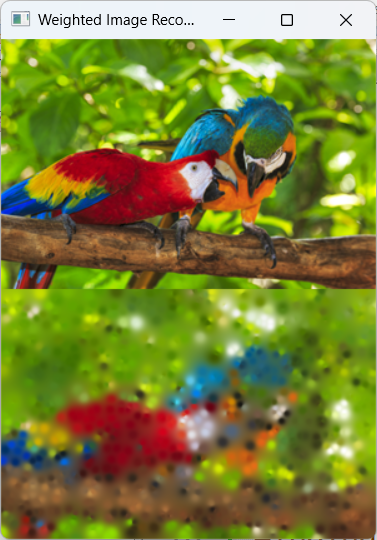 Image reconstruction with 1000 initial points