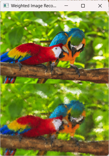 Image reconstruction with 10000 initial points